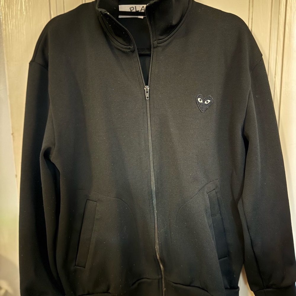 Comme des Garcons Black Zip-Up Sweater